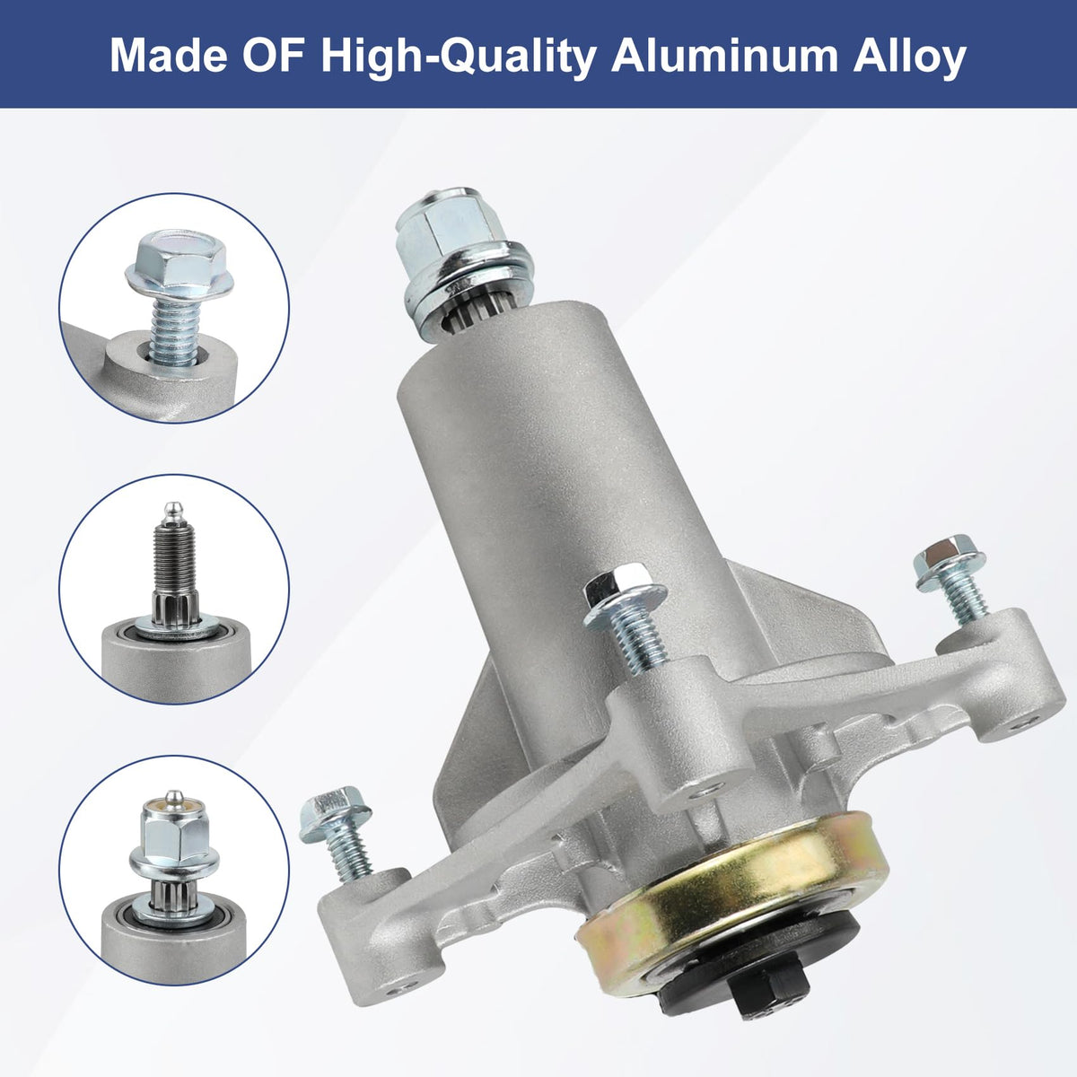 MONKEMON 532187292 spindle kit highlights pre-tapped holes for quick installation
