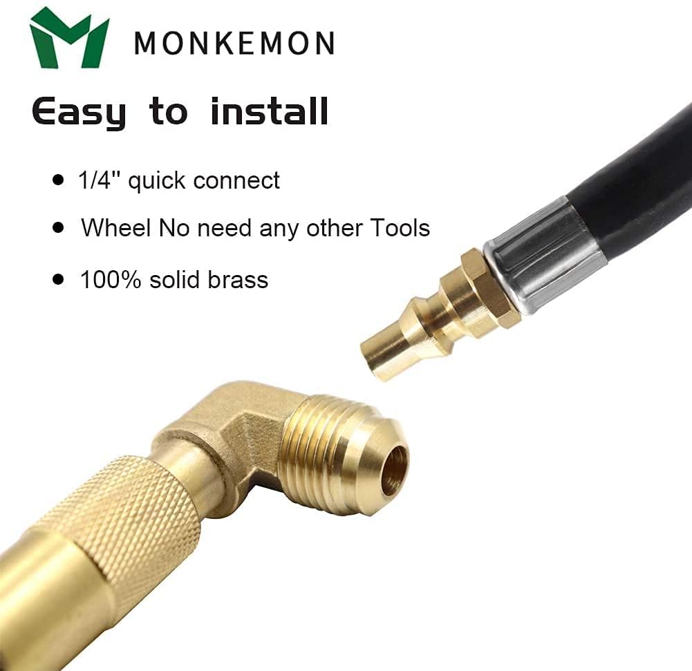 MONKEMON weather-resistant hose withstands outdoor use for camping cooking