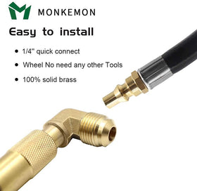 MONKEMON weather-resistant hose withstands outdoor use for camping cooking