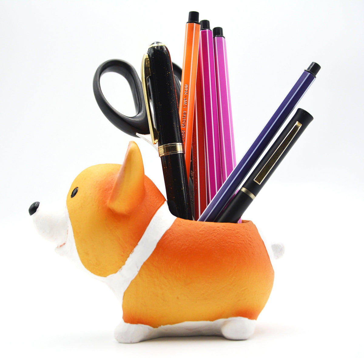 MONMOB Corgi brush holder keeps tools within reach and workspace neat.