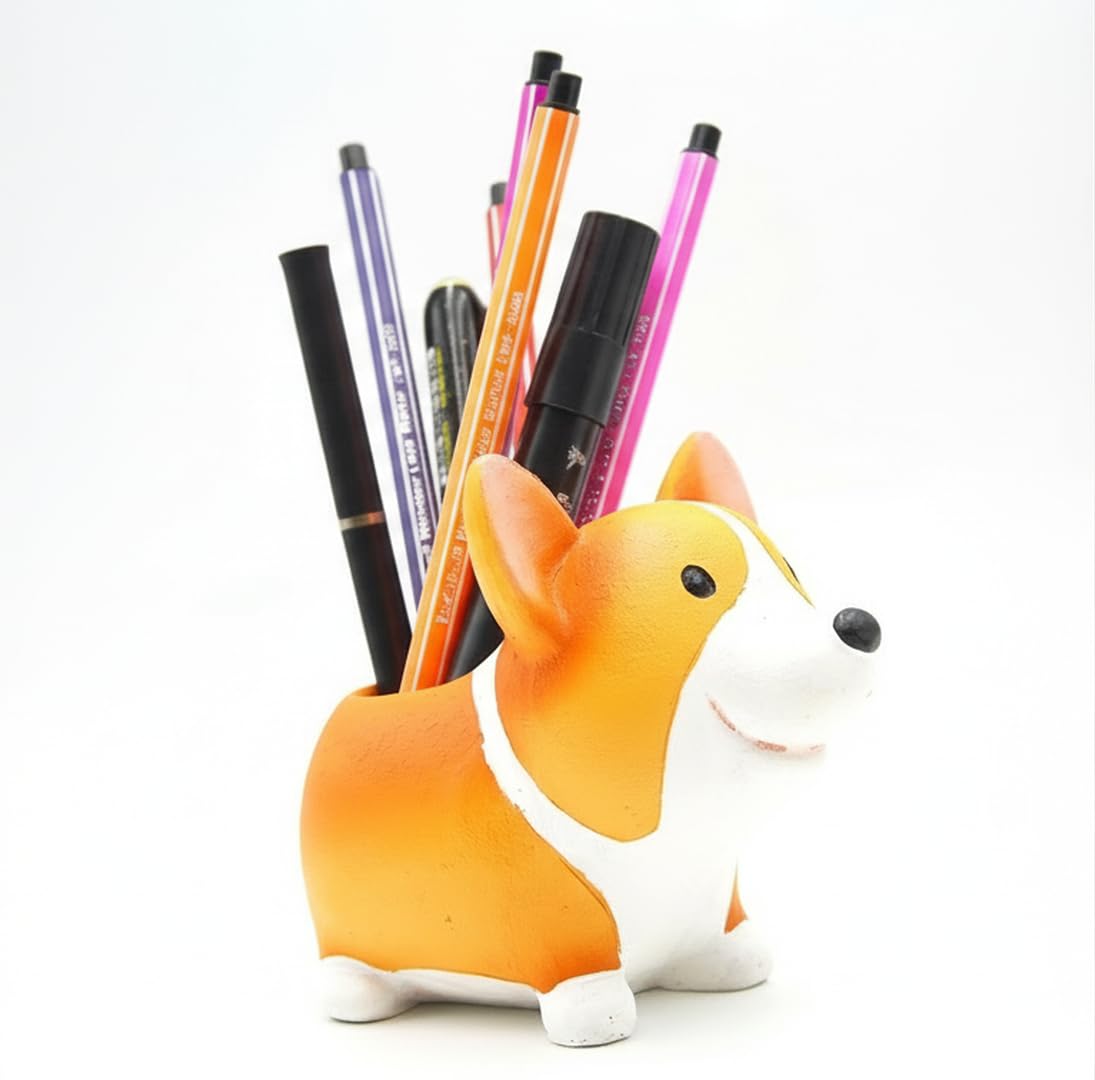 MONMOB Corgi pen holder keeps your desk organized with playful charm.