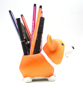 MONMOB orange plastic pot doubles as a desk planter.