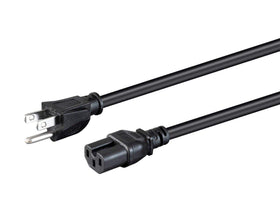 Monoprice heavy duty power cord NEMA 5-15P to IEC 60320 C15, 6 ft, high-temp ready.