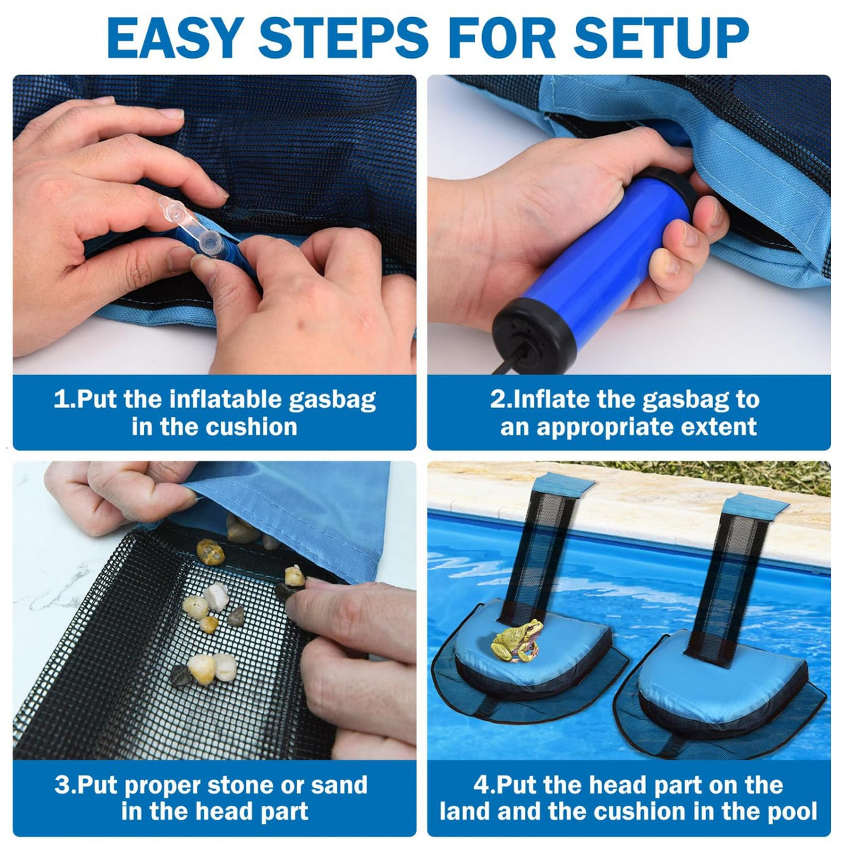 Monrocco Two-pack escape ramps provide versatile coverage for pools and ponds.