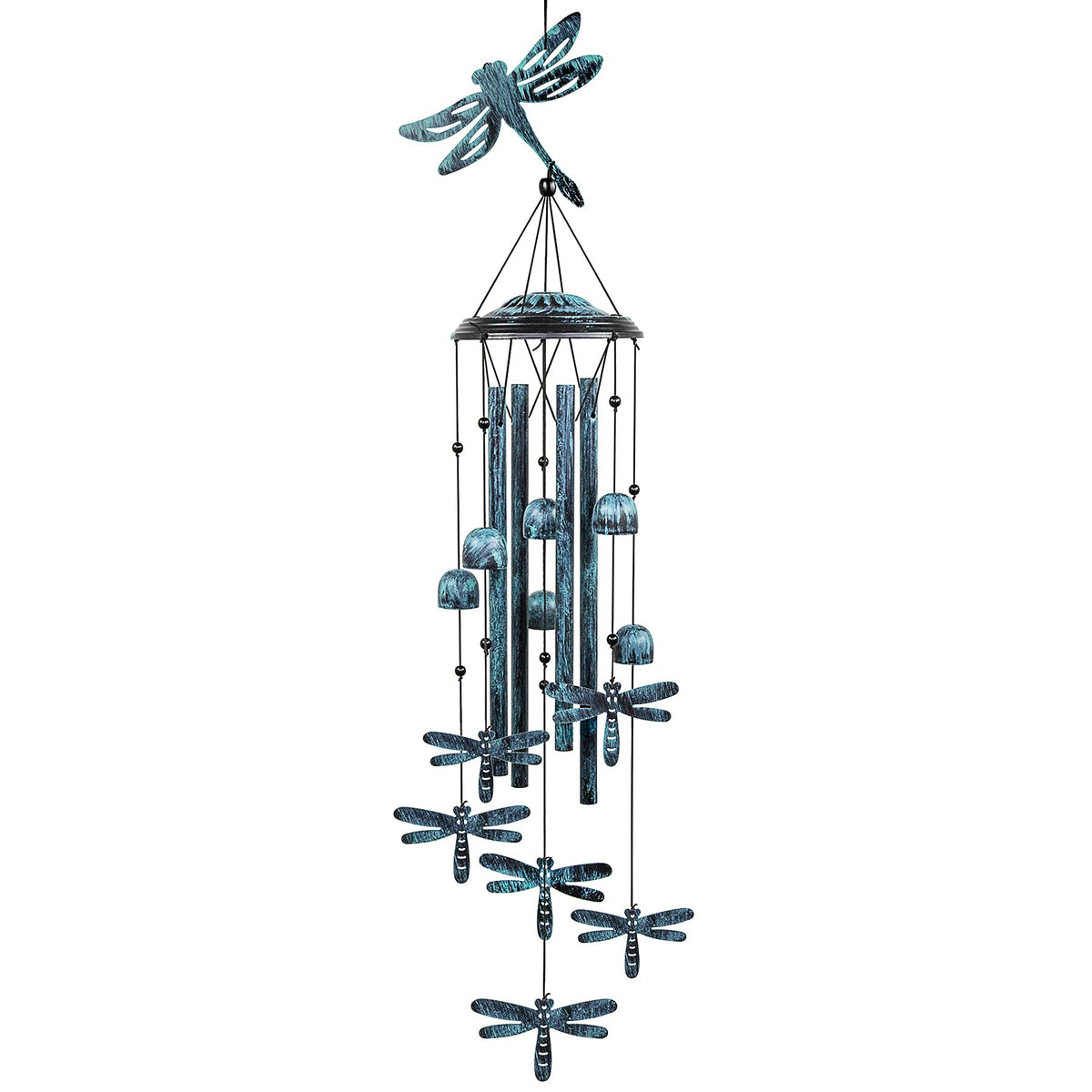 Monsiter QE dragonfly wind chimes with four tubes create harmonious outdoor tones for patios.