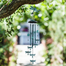 Monsiter QE durable outdoor wind bell withstands sun and rain with waterproof coating.