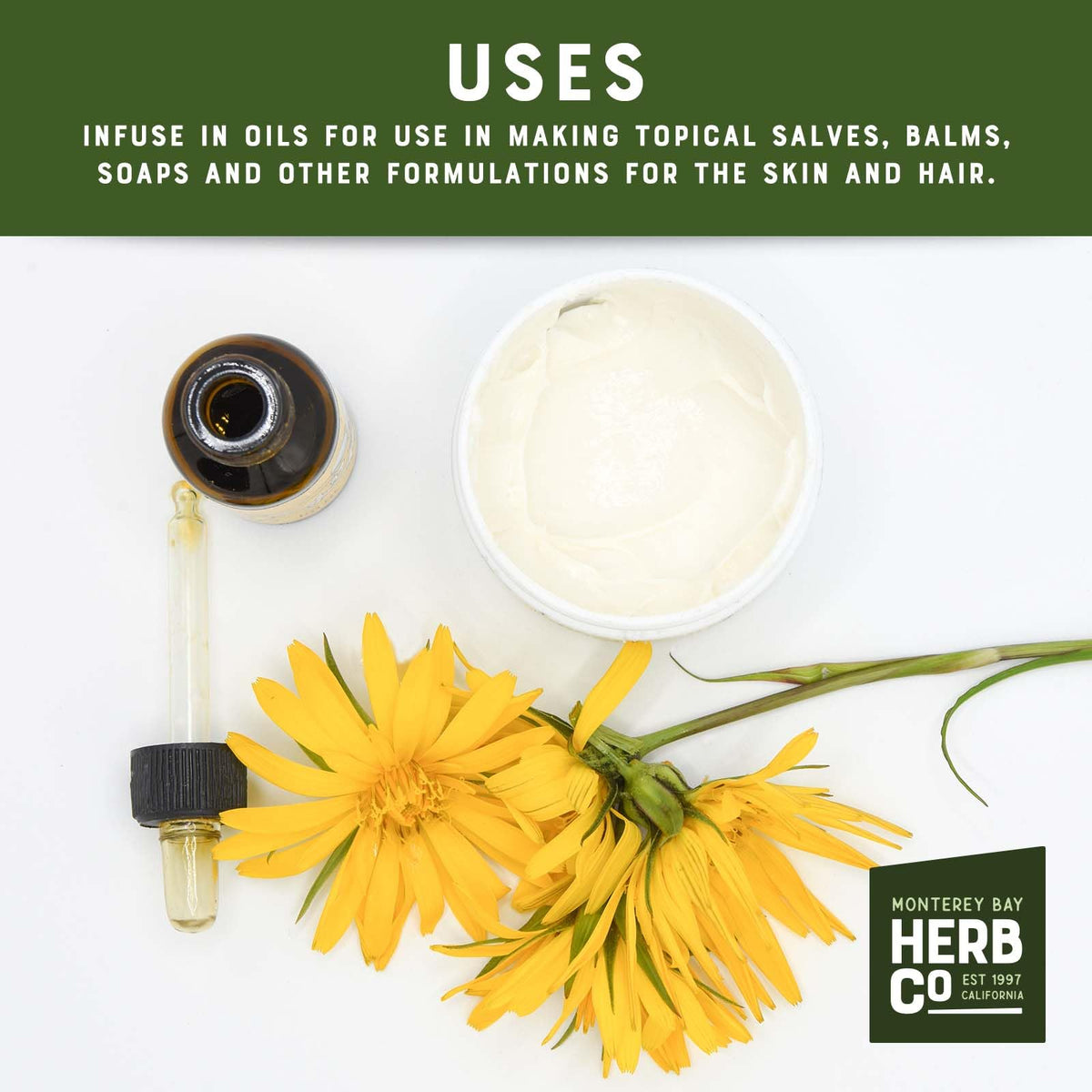 Monterey Bay Herb Co Arnica Flower Kosher-certified dried petals