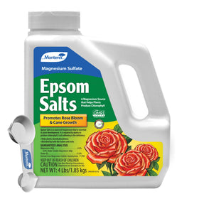 Monterey Epsom Salts bundle with measuring spoon for precise garden dosing.