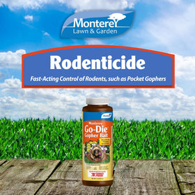 Monterey Go-DIE Gopher Bait grain bait ready for field application.