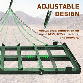Montex drag harrow weight adjustment enables customizable grading