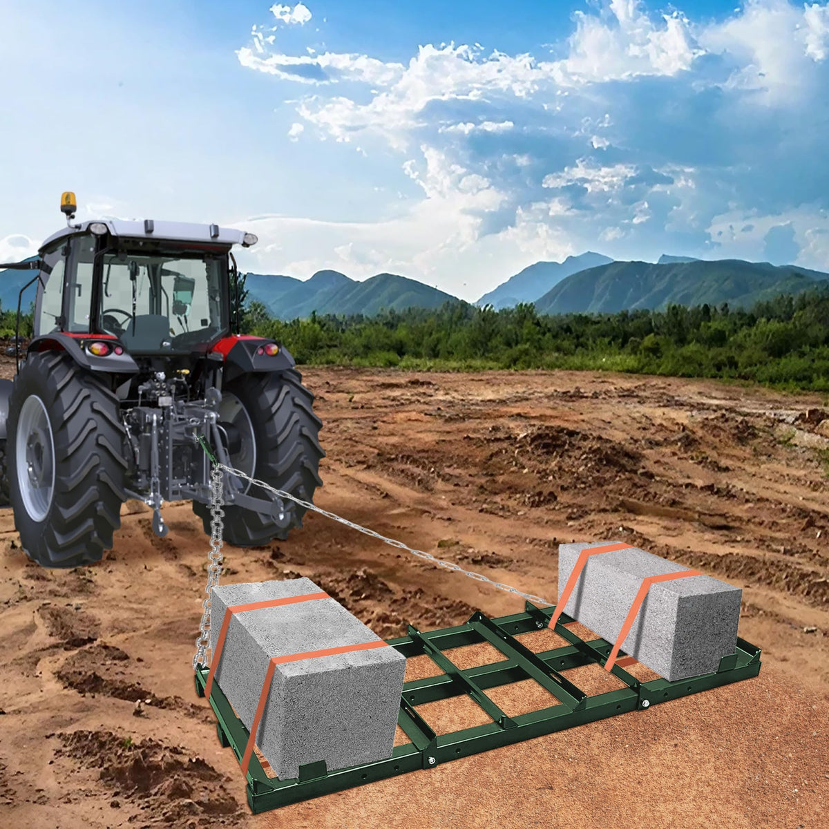Montex secure weight straps keep ballast in place during grading