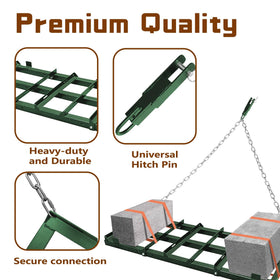 Montex drag harrow attaches to ATV UTV or tractor for versatile use
