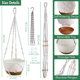 Montresor planter offers metal hook option for outdoor durability