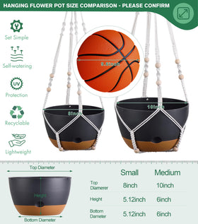 Montresor s-hooks and bohemian hangers customize indoor or outdoor plant displays.