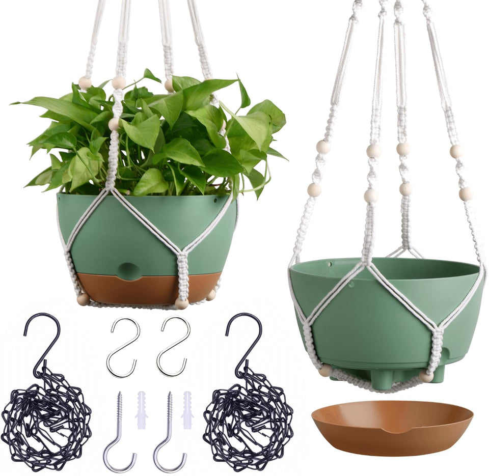 Montresor self-watering hanging pot indoor keeps soil evenly moist for travel