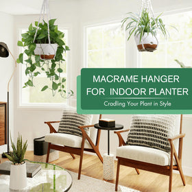Montresor self-watering hanging pot with removable saucer for easy cleaning and refilling