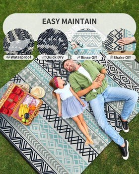 MontVoo balcony porch rug creates welcoming outdoor ambiance
