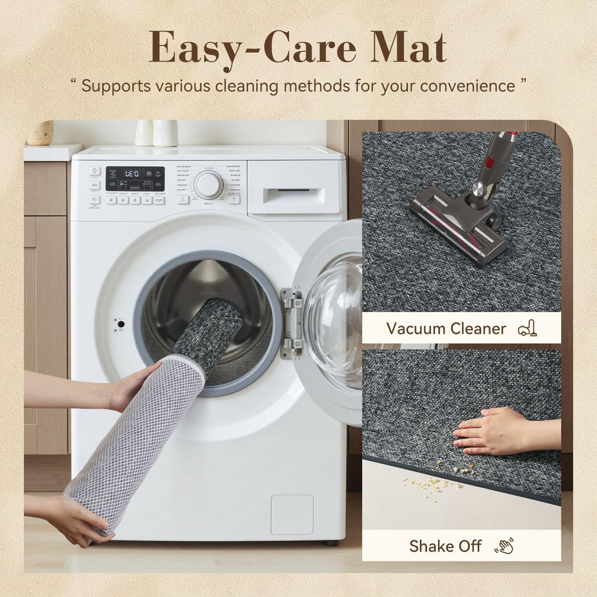 MontVoo mat available in three sizes to fit entryways.