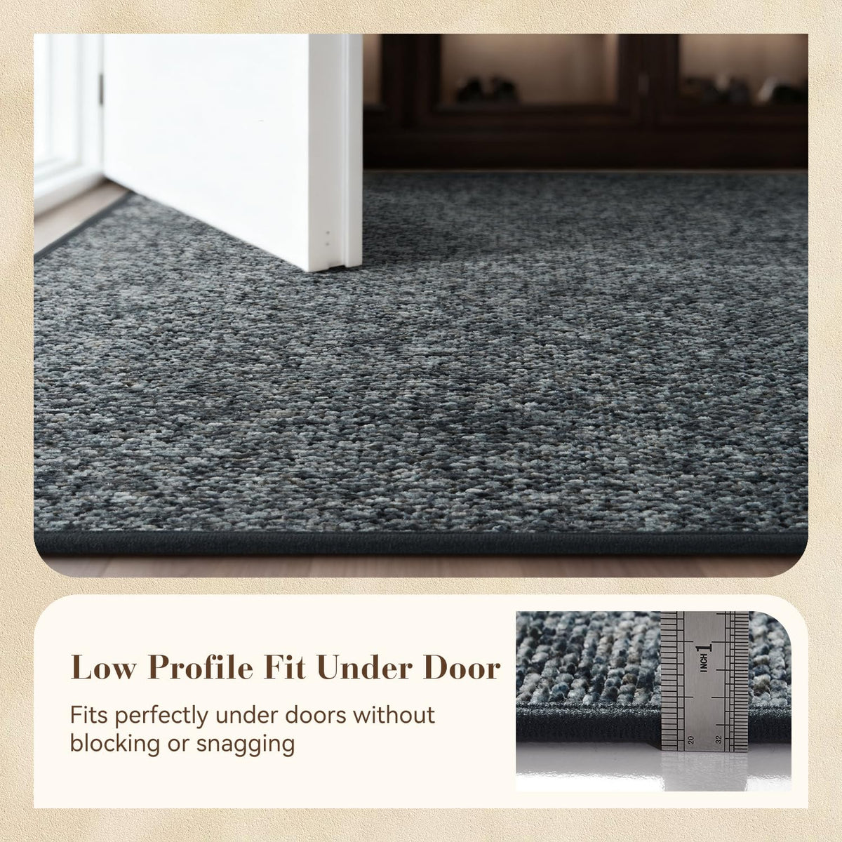 MontVoo door mat suits multiple indoor entrances for high-traffic homes.