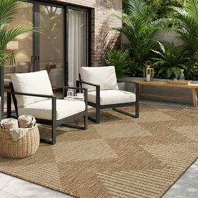 MontVoo outdoor rug 5x7 patio texture weave, fade-resistant for busy spaces