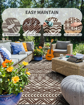 MontVoo reversible design offers two looks for outdoor spaces