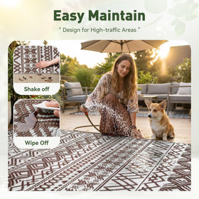 MontVoo 5x8 rug suited for outdoor patio setups