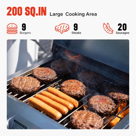 Monument Grills 207 sq in cooking area fits camping feasts.