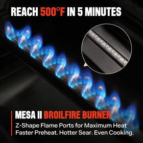 Monument Grills 304 stainless steel burners resist corrosion for lasting use