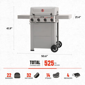 Monument Grills 525 sq in total cooking area for gatherings