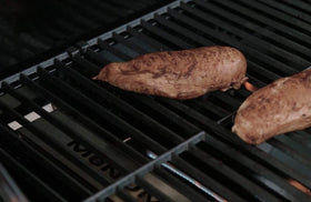 Monument Grills 98457 stainless steel smoke box on 17842 supports flavorful smoke infusions