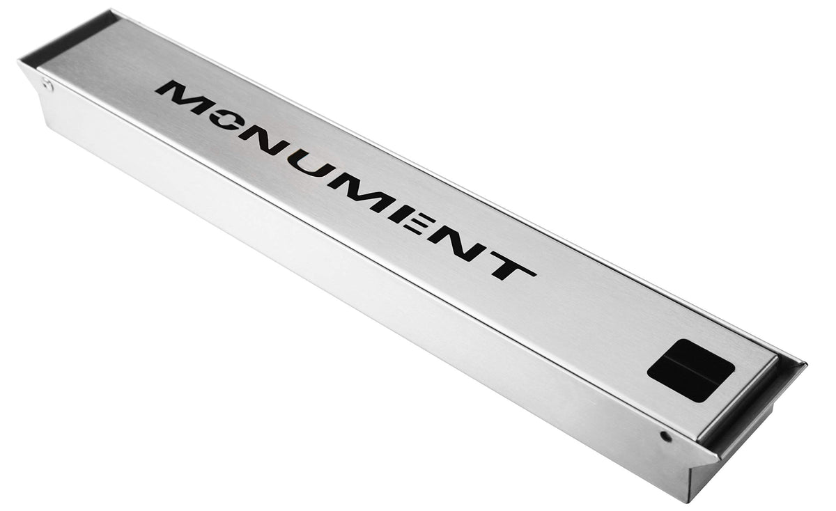 Monument Grills 98457 stainless steel smoke box on Denali 405 adds rich smoky flavor
