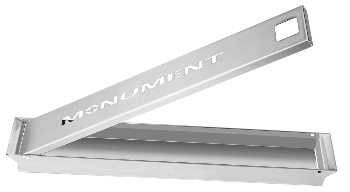 Monument Grills 98457 stainless steel smoke box on Denali 425 enhances aroma