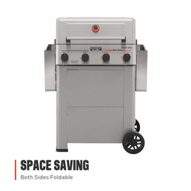 Monument Grills double-layer lid improves heat retention for consistent results