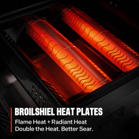 Monument Grills enameled cast iron grates deliver even heat and grill marks