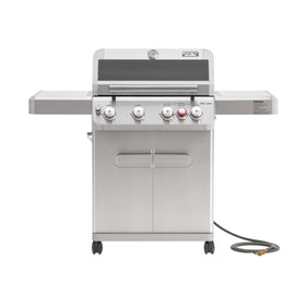 Monument Grills M415BZNG 4+1 burner layout for versatile outdoor cooking.