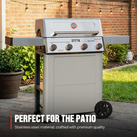 Monument Grills Mesa II with foldable side shelves for prep and serving