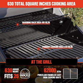 Mesa415BZ ClearView lid lets you monitor doneness without lifting heat.