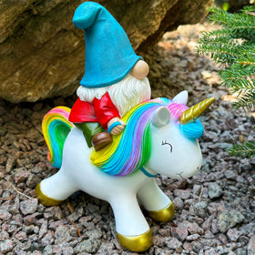 Mood Lab 8-3-inch garden gnome ready for yard display.
