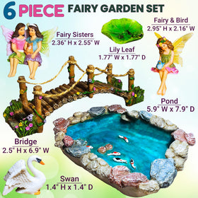 Mood Lab Fairy Garden Bridge focus, adds whimsy to pathways and patios.