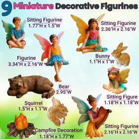 Mood Lab fairy garden camping set figurine 3 complements terrariums with woodland charm.