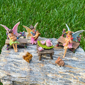 Mood Lab miniatures designed to help create themed garden arrangements.