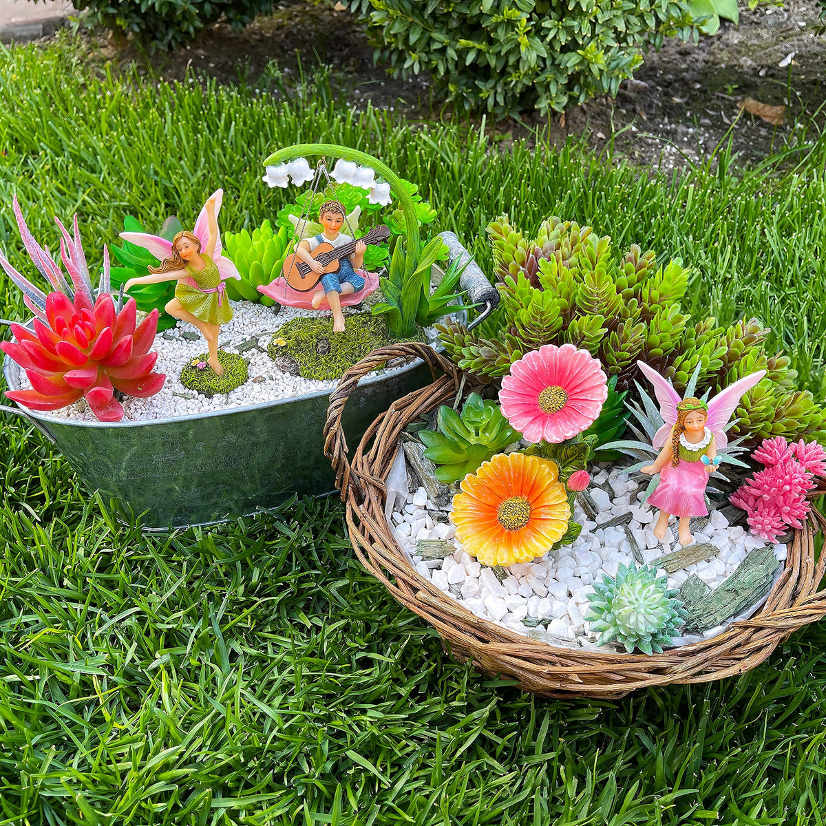 Mood Lab Fairy Garden miniature garden ornaments enhance themed setups.