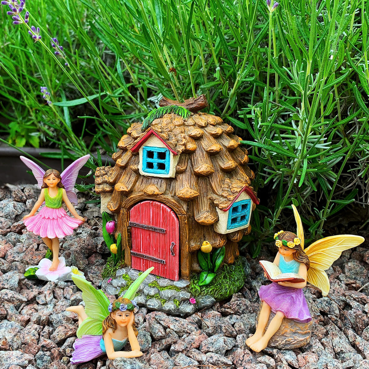 Mood Lab garden decor figurines for charming plant pots and planters