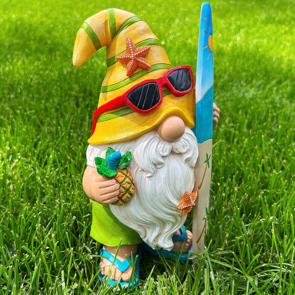 Hand painted details bring whimsy to outdoor spaces