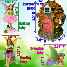 Mood Lab miniature fairy garden decor enhances patio and terrarium setups