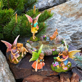 Mood Lab resin pond figures withstand outdoor weather with coating