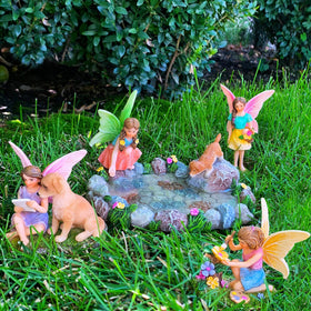 Mood Lab decorative resin figures add charm to cozy corners