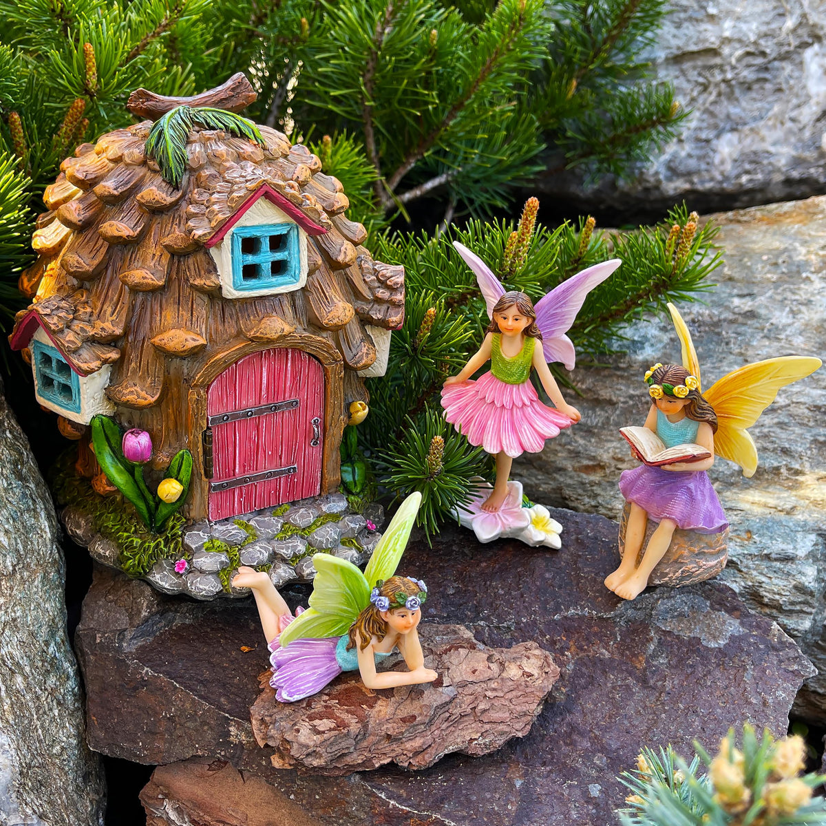 Mood Lab outdoor indoor garden figurines add whimsy to any space