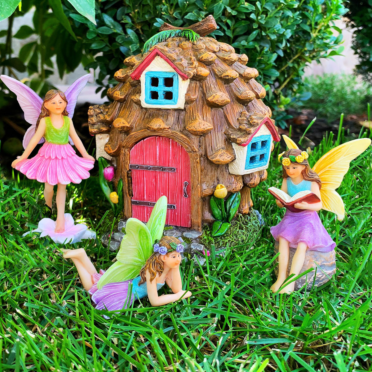 Mood Lab pinecone fairy house protective packaging keeps figurines safe