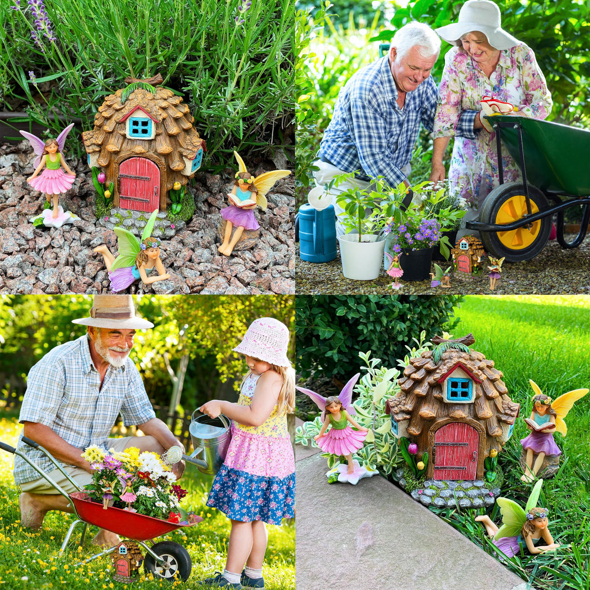 Mood Lab pinecone garden figures pack for cohesive display sets